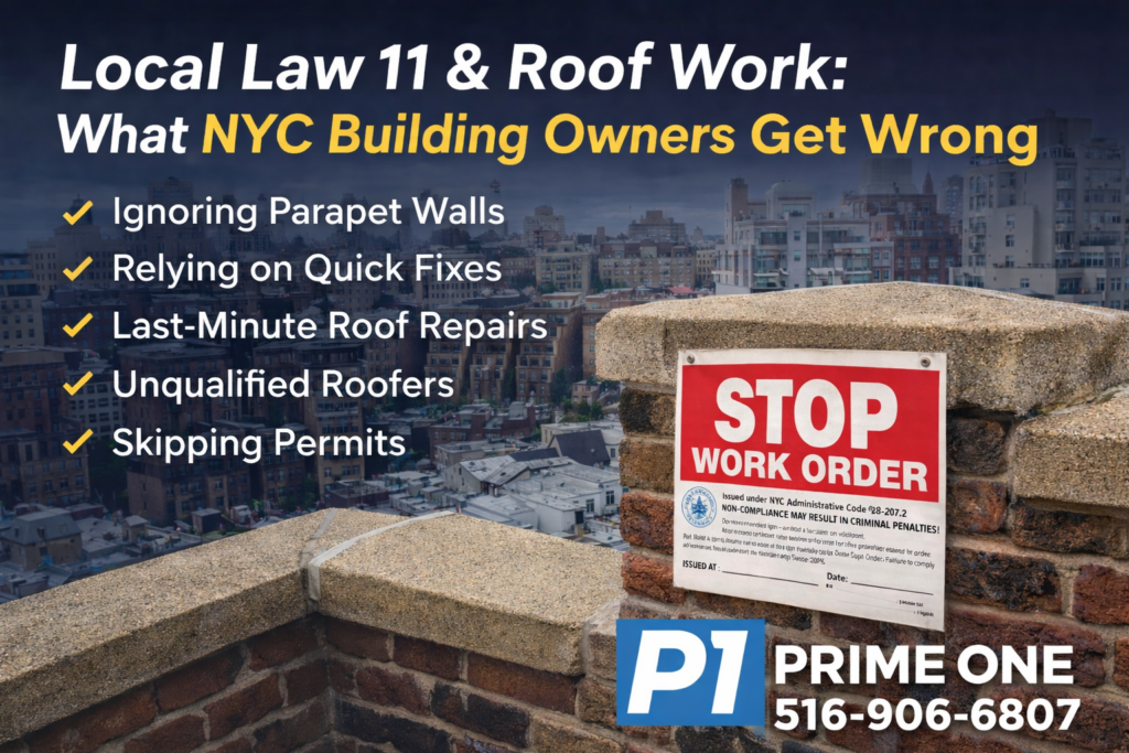 Local Law 11 & roof work